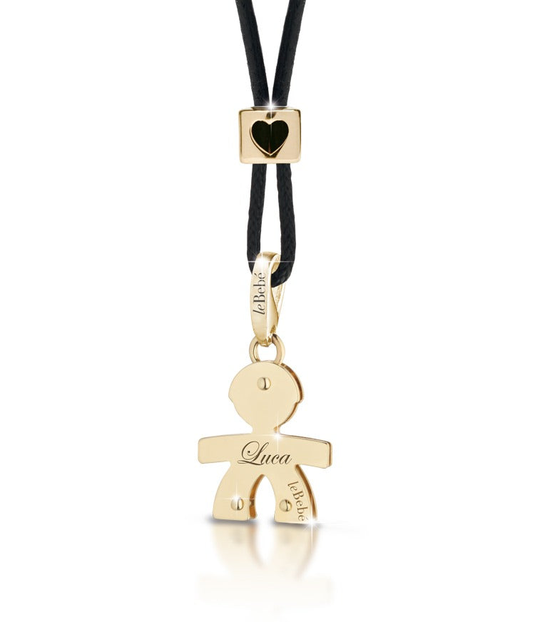 Ciondolo Cucciolo bimbo oro giallo