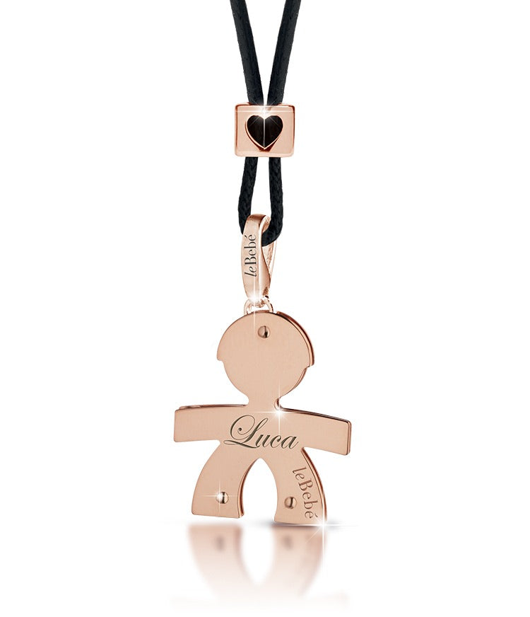 Ciondolo Classico bimbo oro rosa