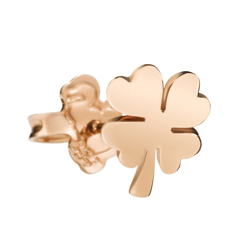 Orecchino quadrifoglio in oro rosa - Dodo