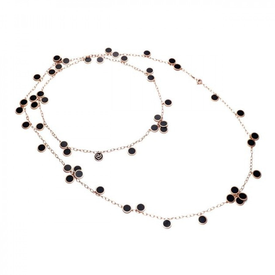 COLLANA LUNGA ORO E SMALTO