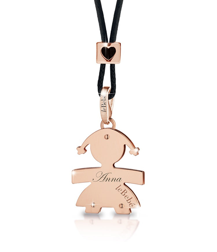 Ciondolo Classico bimba oro rosa