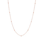 Catena Pallinata 80 Cm. In Oro Rosa 9 Kt.