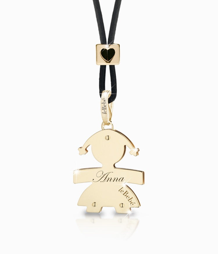 Ciondolo Classico bimba oro giallo