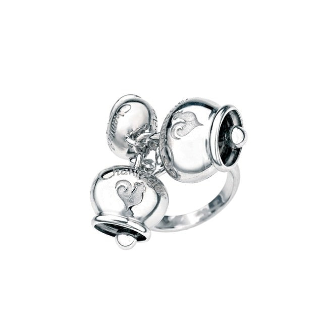 Anello con tre Campanelle in argento