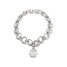 Bracciale multicharms in argento lucido