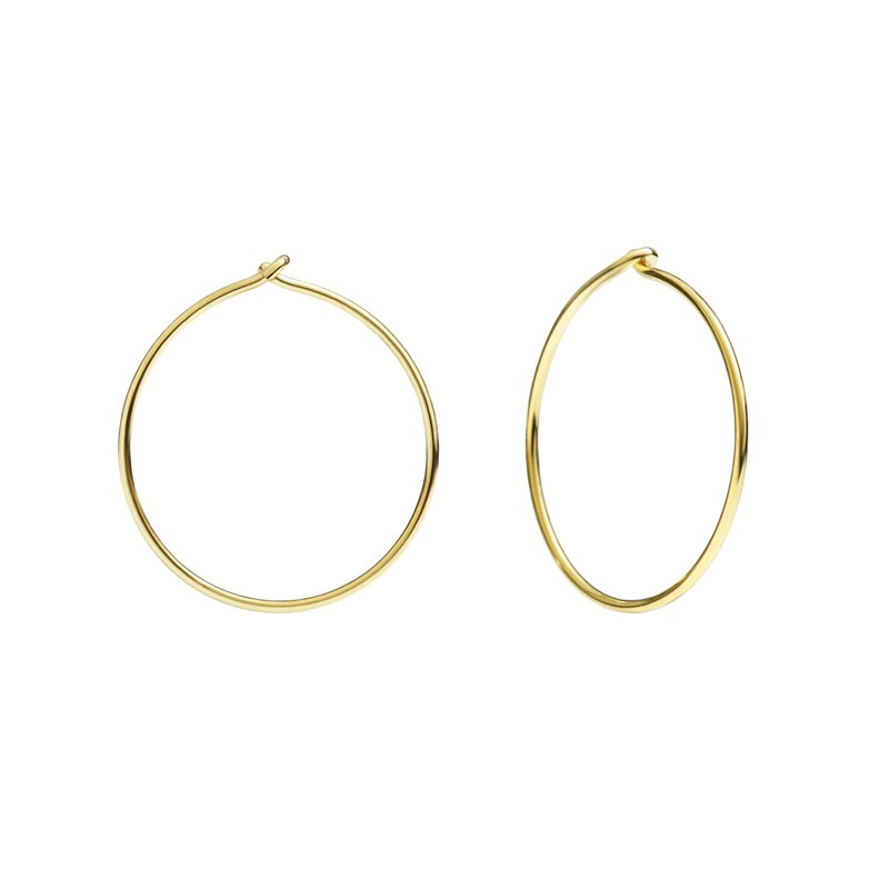 Orecchini a cerchio grande oro giallo - Dodo