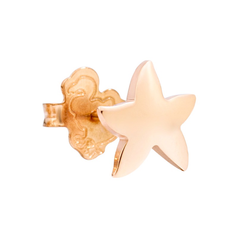 Orecchino stella marina in oro rosa - Dodo